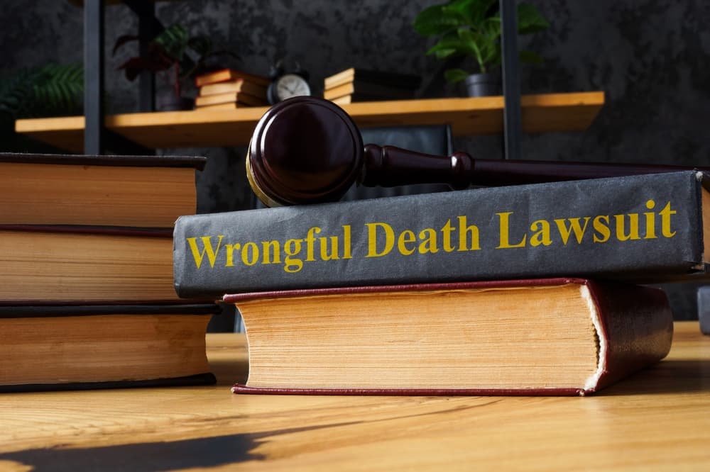 Wrongful Death Lawsuit book on the table